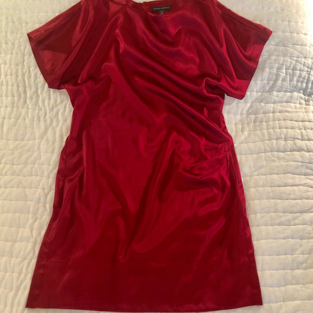 BUY 1 GET 1 FREE Banana Republic Silk Dress Red